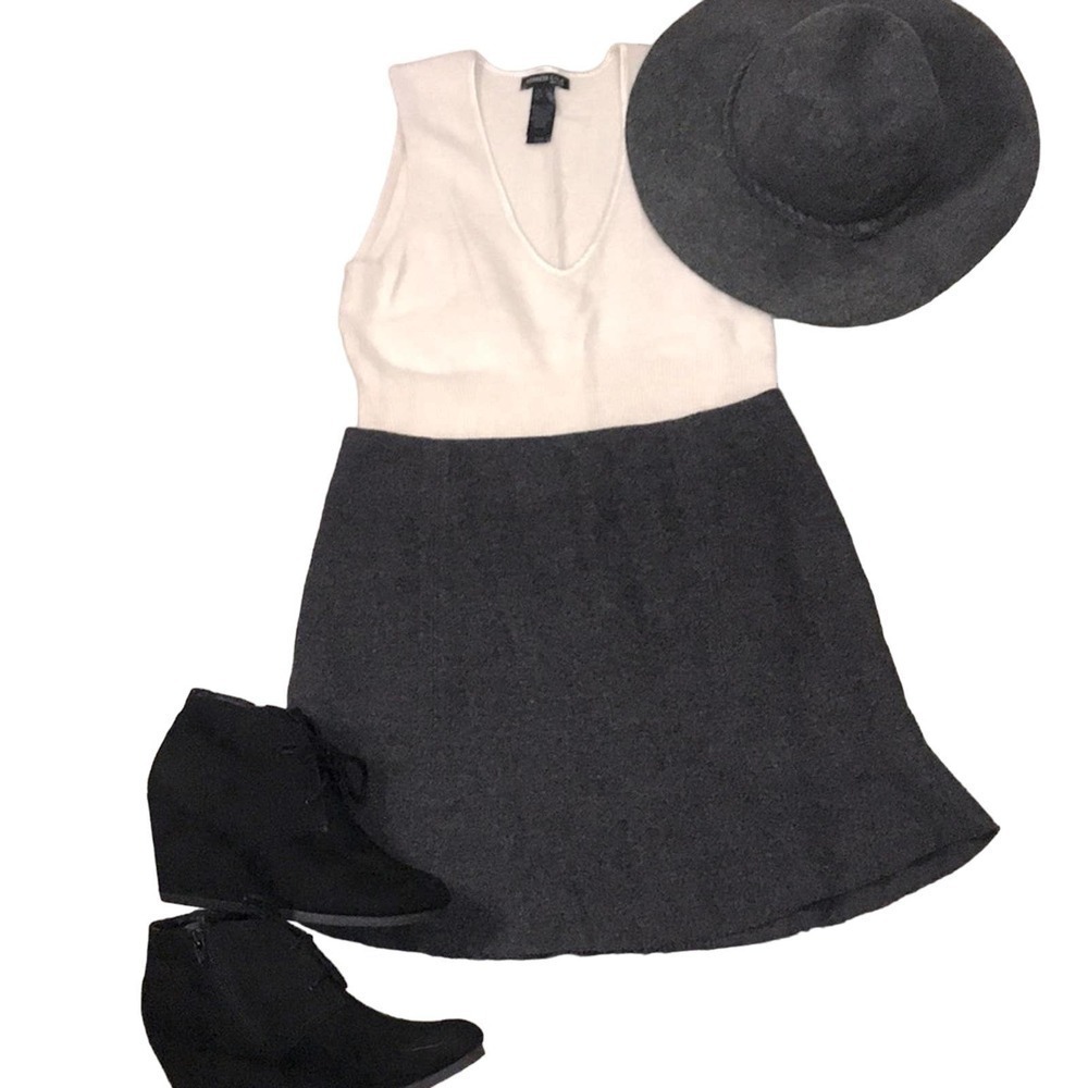Madewell Gray Wool Blend Atelier Flare hem A-line mini skirt size 4